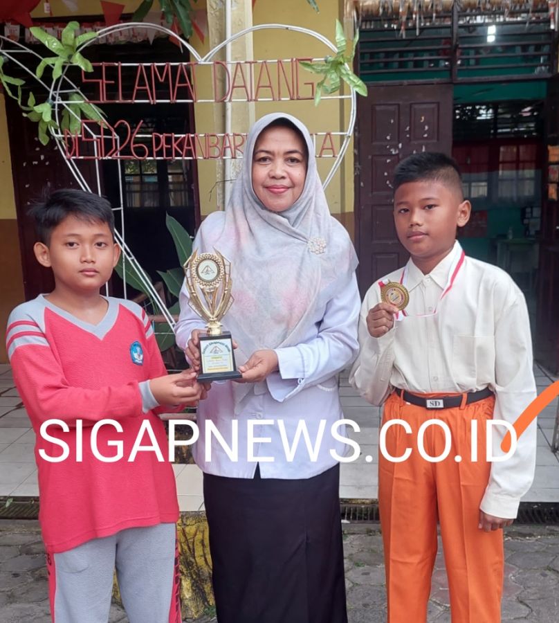 2 Siswa Terbaik SDN 26 Raih Prestasi Juara I Tingkat Kota Pekanbaru Tahun 2025