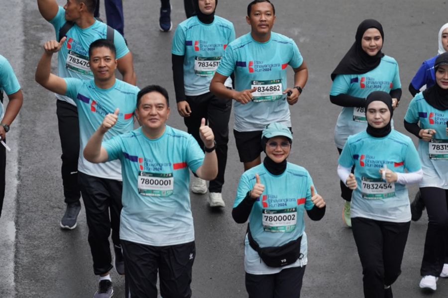 Pecah! Riau Bhayangkara Run Kali ini Diikuti 10.000 Runner
