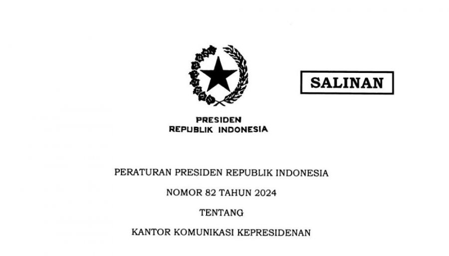 Pemerintah Terbitkan Perpres 82/2024 tentang Kantor Komunikasi Kepresidenan